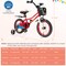 Kids Balance Bike with Adjustable Handbrake and Saddle Height Carbon Steel Frame